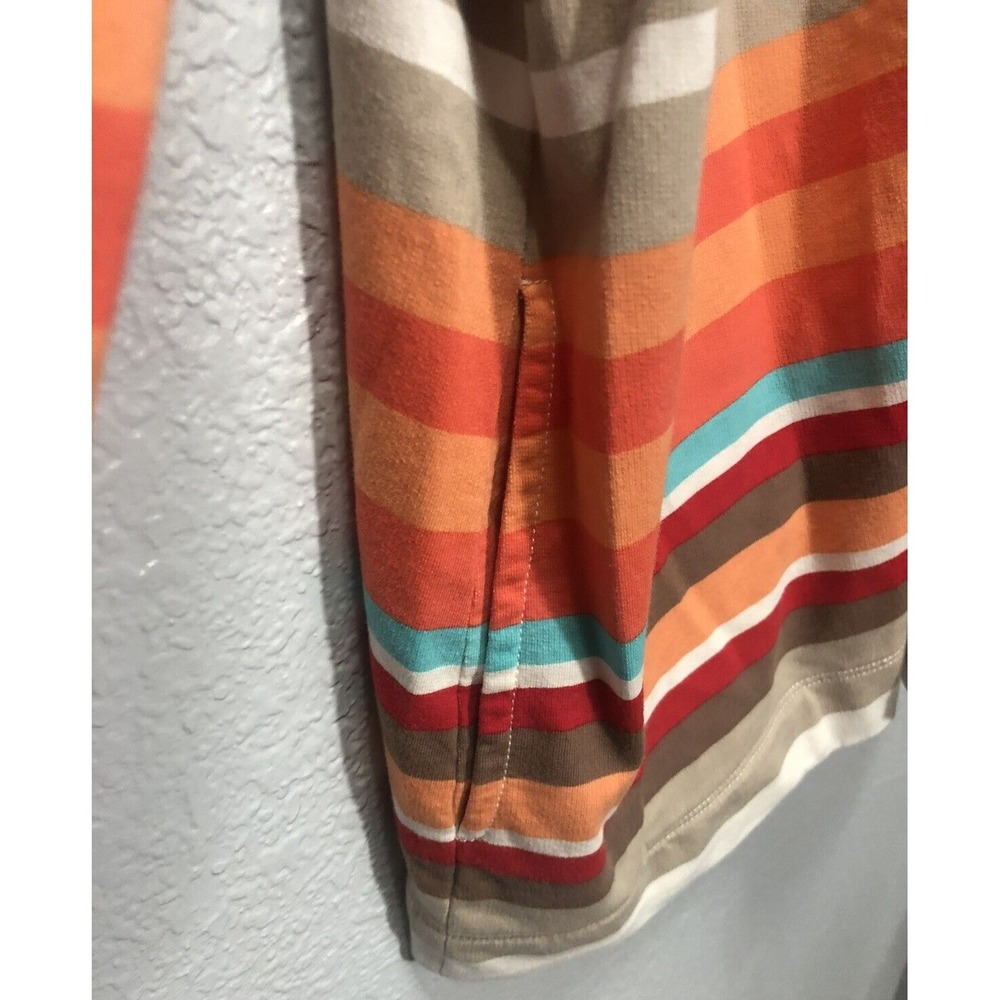 Tommy Bahama Women's Multi Striped Full Zip Sweatshirt Jacket w/Pockets - Size L - Picture 4 of 8